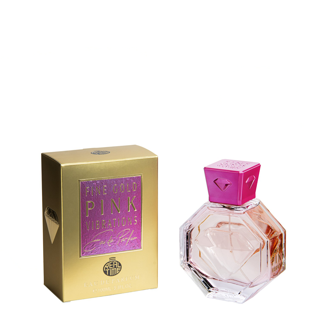 100 ml Parfum EDP  "Fine Gold Pink Vibration" cu Arome Fructat-Citrate pentru Femei 1 