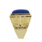 Inel din Argint 925 Placat cu Aur ( 9.21 grame ) cu Lapis Lazuli Badakhshan 12.93 Carate