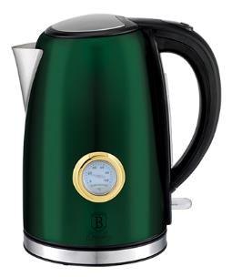 Fierbător electric Berlinger Haus 1,7 l cu Indicator de Temperatură, Verde Închis - Galeria de Bijuterii