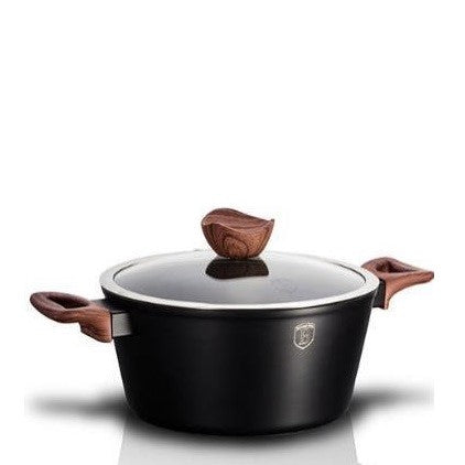 Oală cu Acoperire cu Granit-Marmură Berlinger Haus, capac, 20 cm