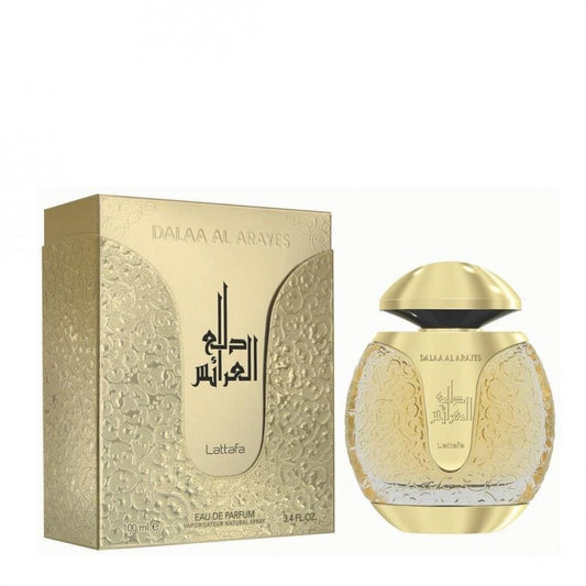 100 ml Eau De Parfum Dalaa Al Arayes Gold cu Arome Picante de Iasomie pentru Femei și Bărbați - Galeria de Bijuterii