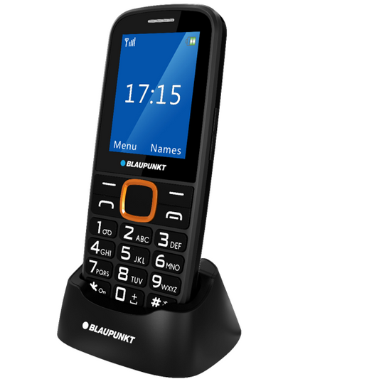 Telefon mobil Blaupunkt - cu funcție SOS, Galben
